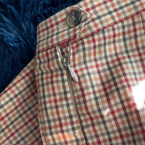 Laura Ashley Floral Knit Sweater - Tan and Plaid Pants Set - Picture 6 of 8